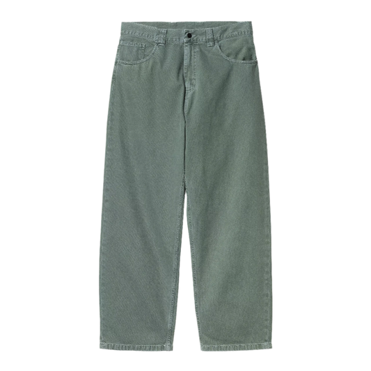 Carhartt WIP Brandon Pant Cotton Clark Twill Silver Pine stone dyed - ARROW & BEAST