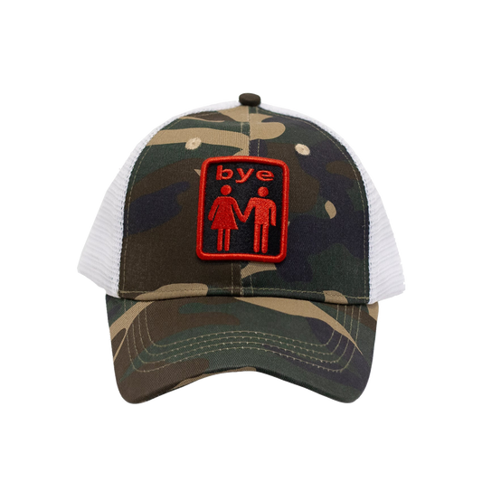Bye Jeremy Couple Trucker Hat Camo