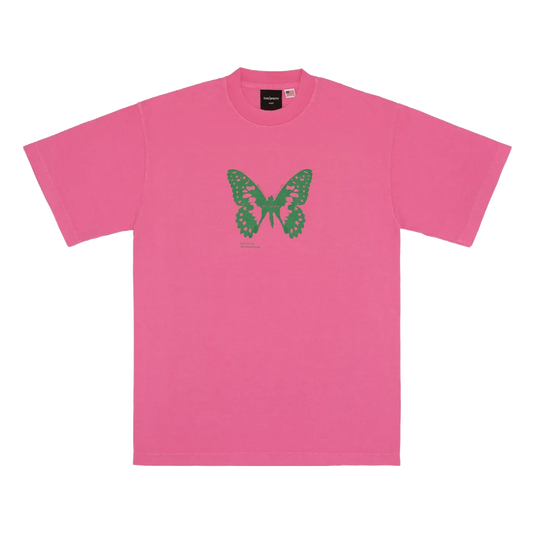 Bye Jeremy Butterfly Tee Pink Green - ARROW & BEAST