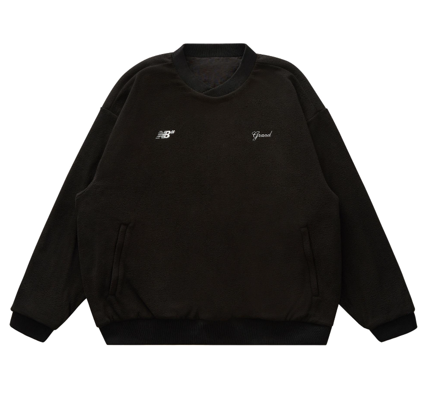 Grand Collection NB POLAR FLEECE WINDSHIRT Black