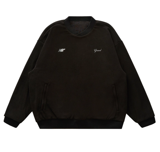 Grand Collection NB POLAR FLEECE WINDSHIRT Black