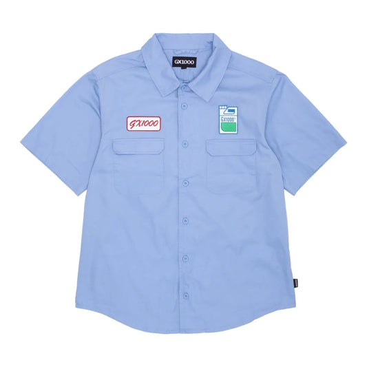 GX1000 Fertilizer SS Button Down Shirt Light Blue - ARROW & BEAST