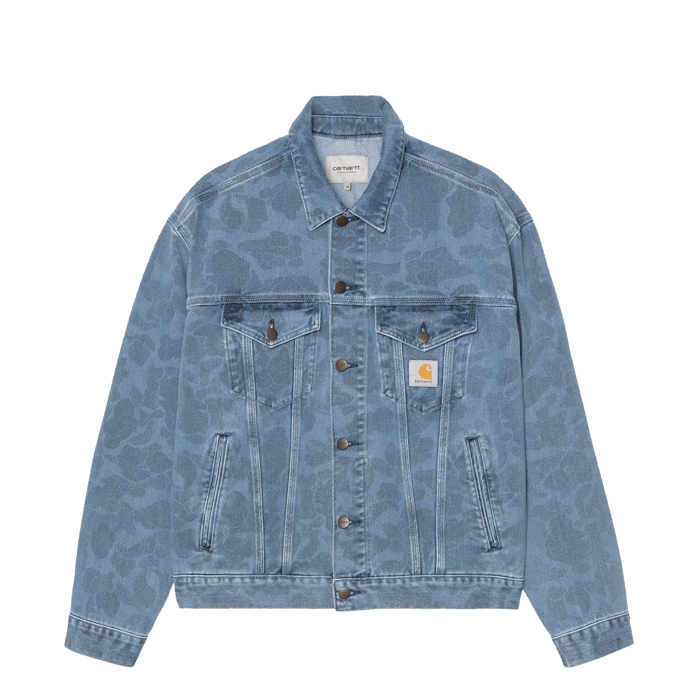 Carhartt WIP Duck Helston Jacket Blue Bleached