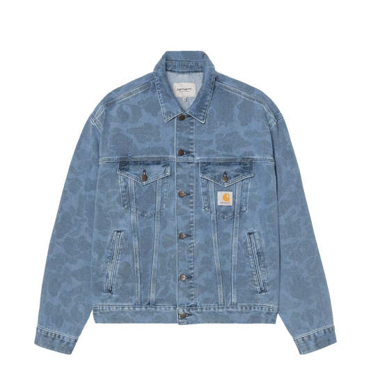 Carhartt WIP Duck Helston Jacket Blue Bleached