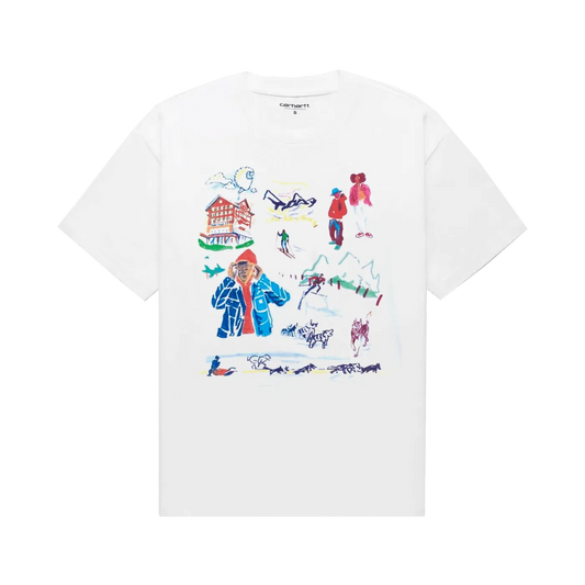 Carhartt WIP Ollie Mac Chalet Tee White - ARROW & BEAST