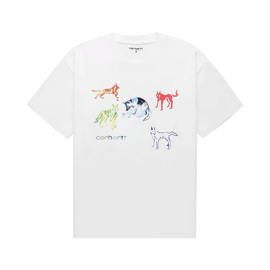 Carhartt WIP Ollie Mac Huskies Tee White - ARROW & BEAST