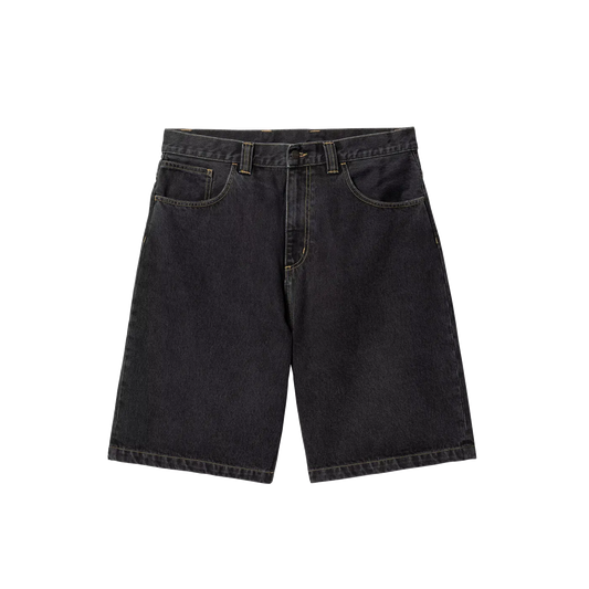 Carhartt WIP Brandon Short Black Stonewashed - ARROW & BEAST