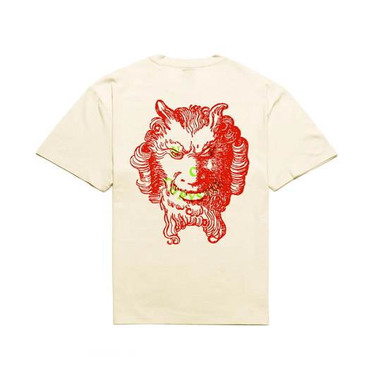 Chrystie NYC Demon Smile Logo Tee Cream - ARROW & BEAST