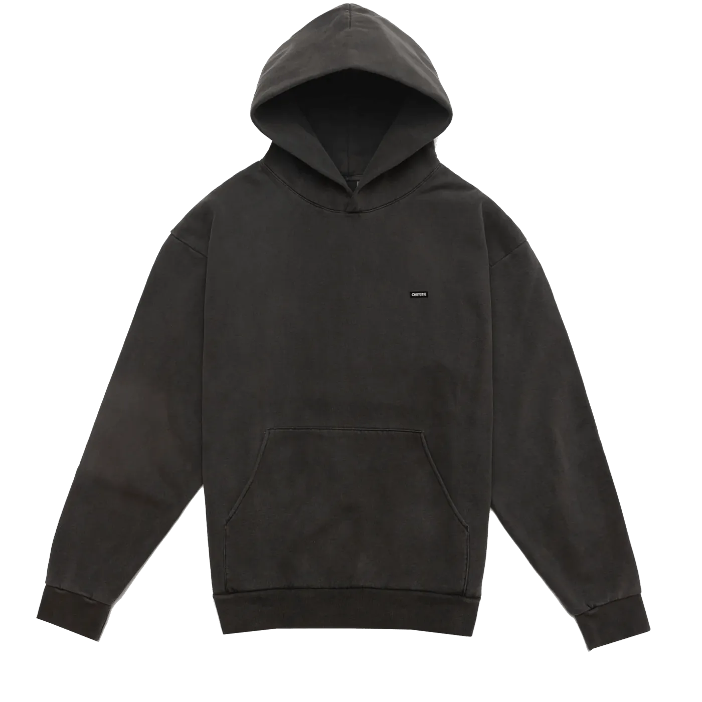 Chrystie NYC Small Patch Premium Hoodie Pigment Black - ARROW & BEAST