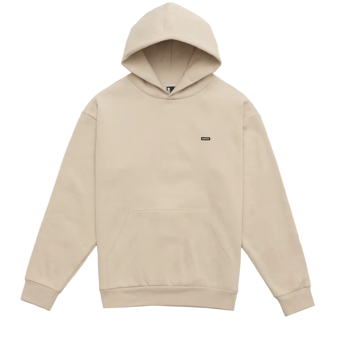 Chrystie NYC Small Patch Premium Hoodie Pigment Ivory - ARROW & BEAST