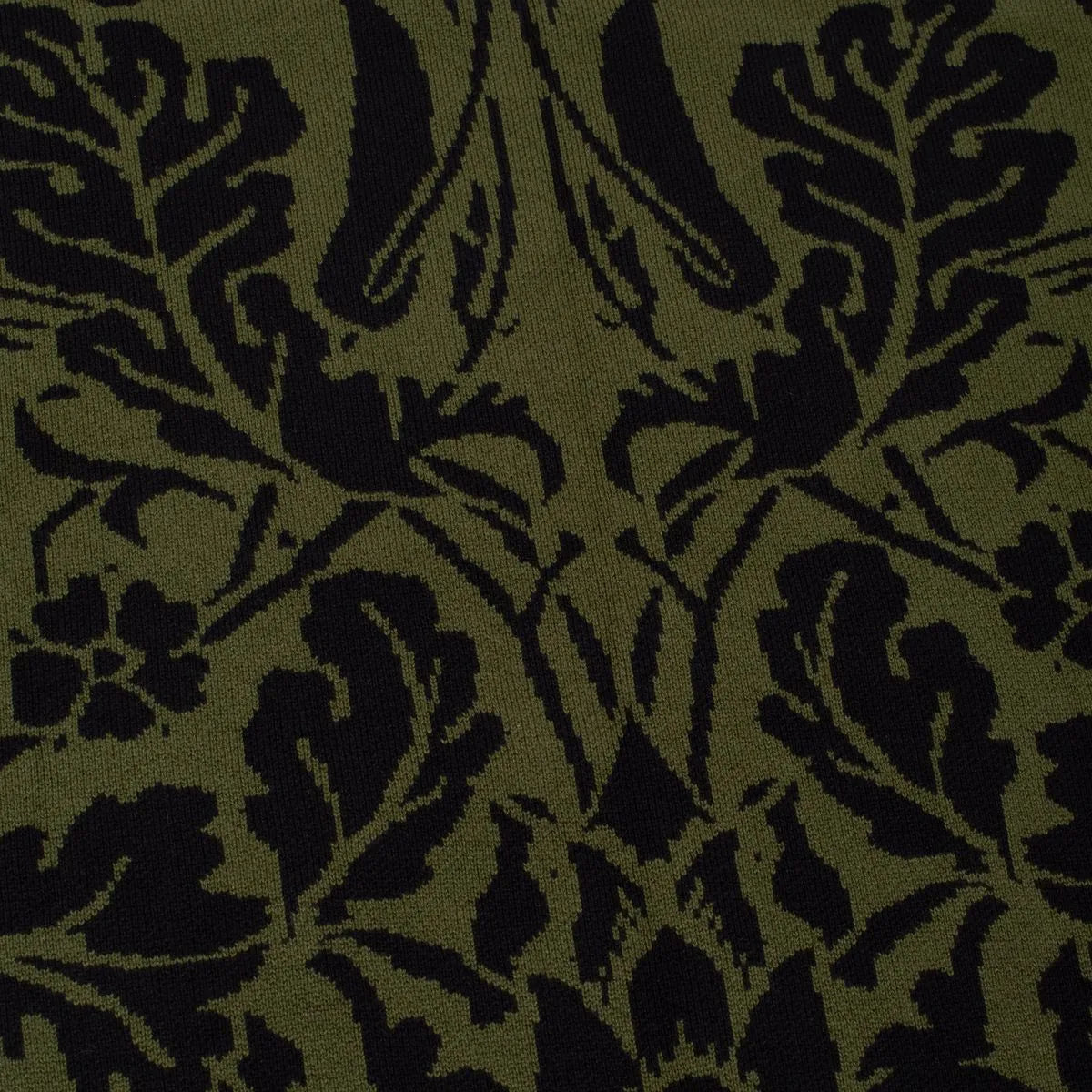 GX1000 Jacquard Knit Floral Sweater Black / Green - ARROW & BEAST