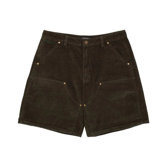 GX1000 Double Knee Corduroy Shorts Dark Green - ARROW & BEAST