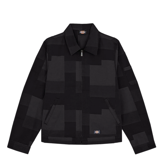 Dickies Jaquard Eisenhower Jacket Rinsed Black - ARROW & BEAST