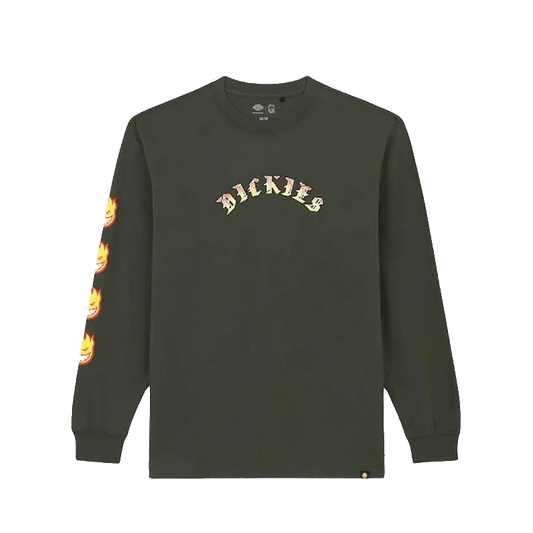 Dickies x Spitfire Longsleeve Olive - ARROW & BEAST