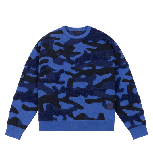 Dime MTL Camo Chenille Knit Marine