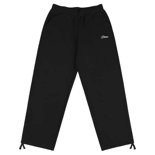 Dime MTL Cursive Small Logo Sweatpants Black