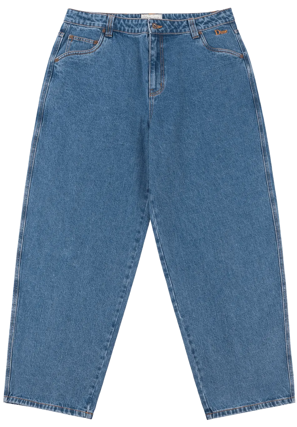 Dime MTL Classic Baggy Denim Pants Washed Indigo - ARROW & BEAST