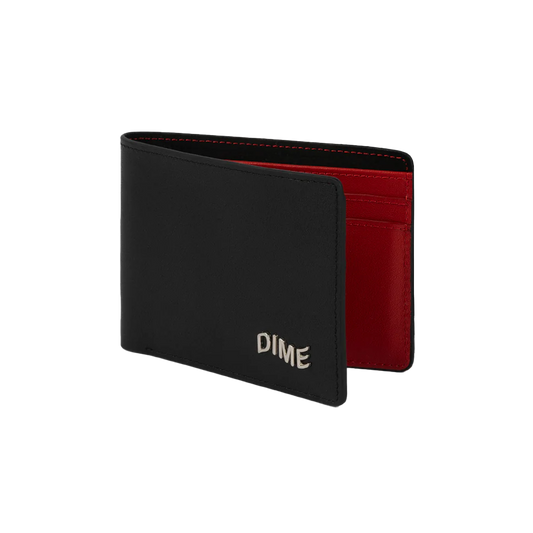 Dime MTL Leather Bifold Wallet Black