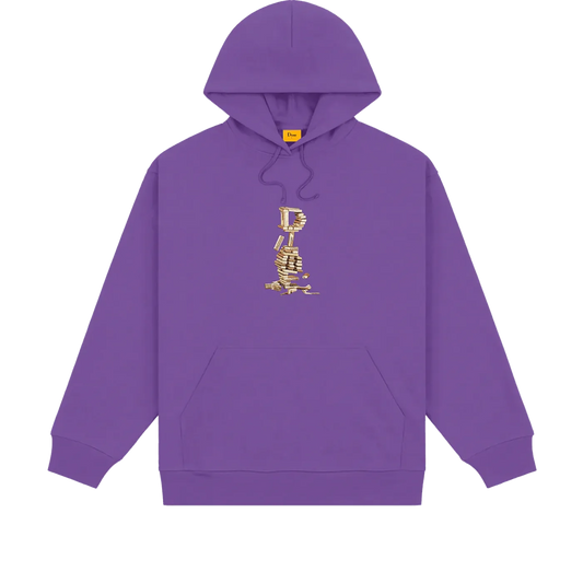 Dime MTL Blocks Hoodie Deep Purple - ARROW & BEAST