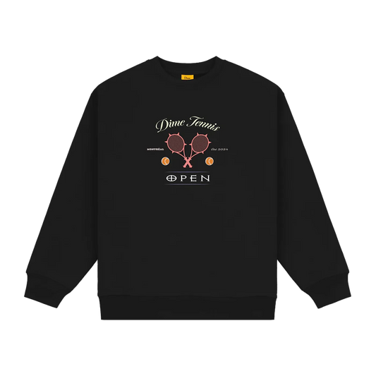 Dime MTL Court Crewneck Black - ARROW & BEAST