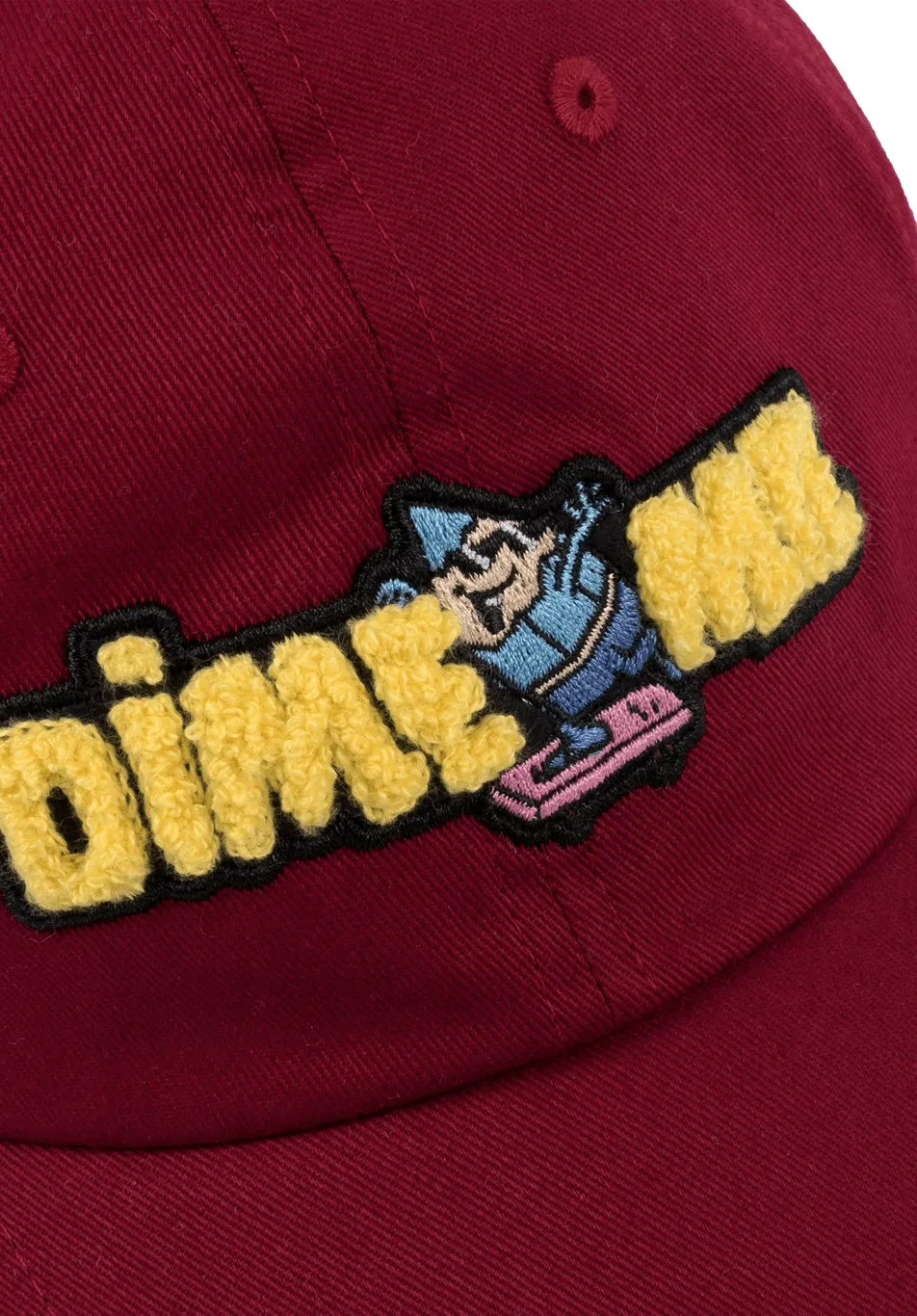Dime MTL Crayon Chenille Low Pro Cap Red - ARROW & BEAST