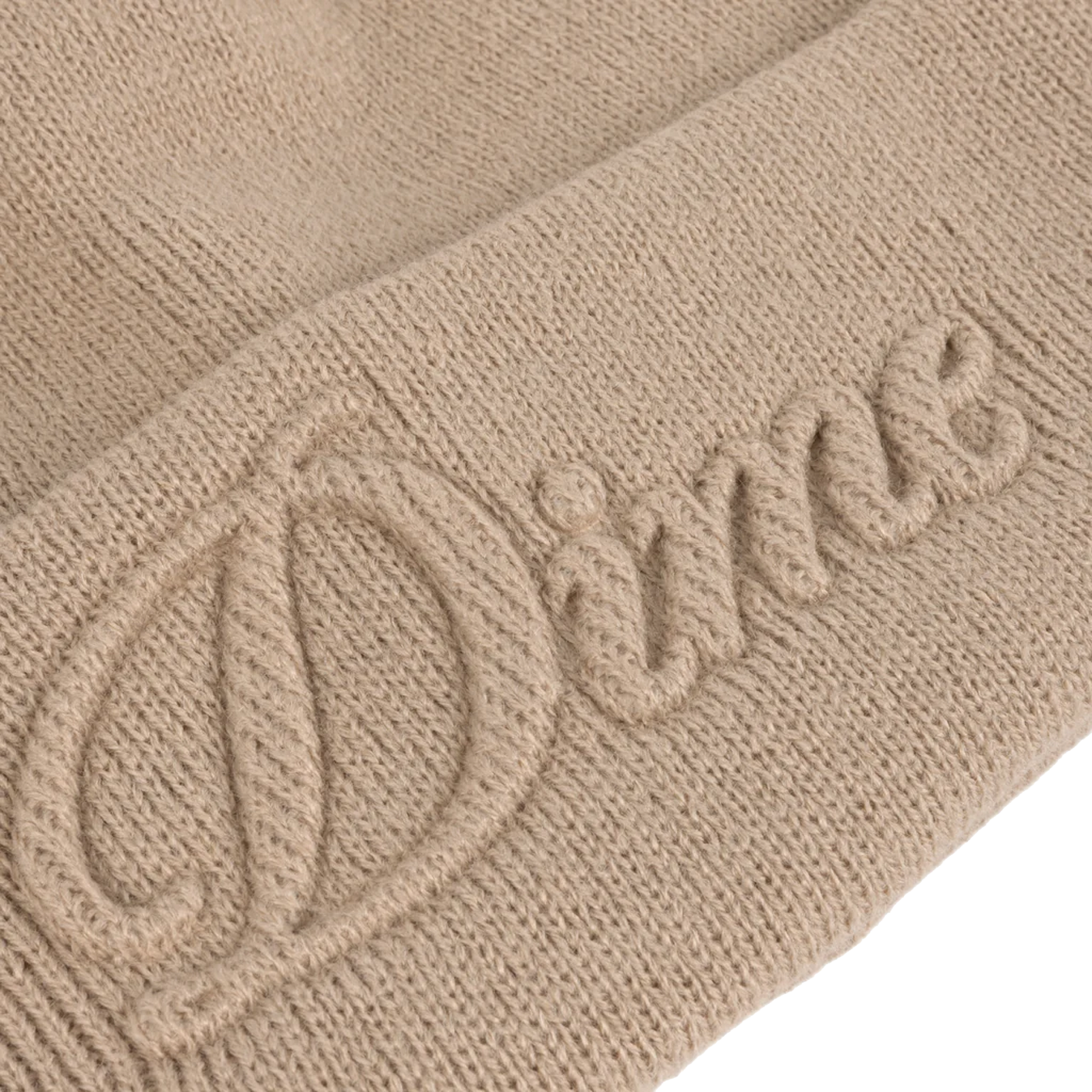 Dime MTL Cursive Fold Beanie Tan
