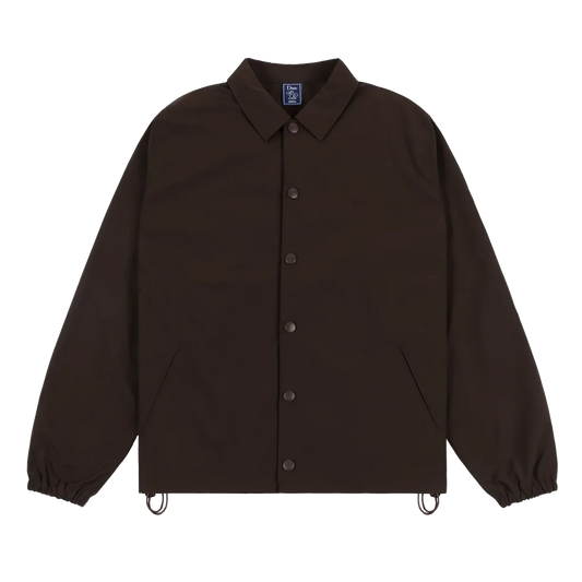 Dime MTL Cursive Coach Jacket Espresso - ARROW & BEAST