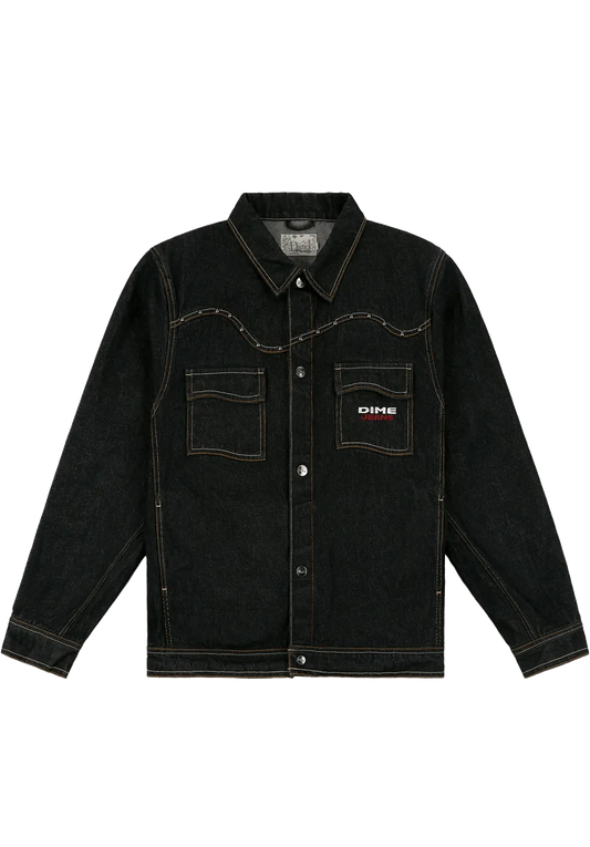 Dime MTL Denim Western Jacket Washed Black ONLINE ONLY - ARROW & BEAST