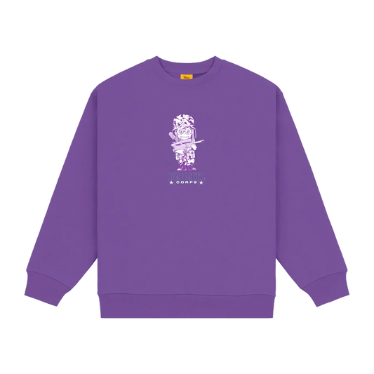 Dime MTL Dimecorps Crewneck Deep Purple - ARROW & BEAST