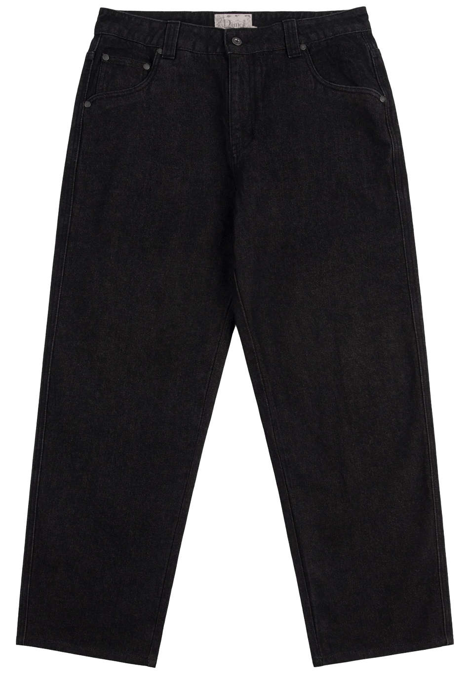 Dime MTL Relaxed Denim Pants Washed Black - ARROW & BEAST