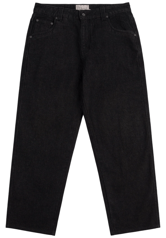 Dime MTL Relaxed Denim Pants Washed Black - ARROW & BEAST