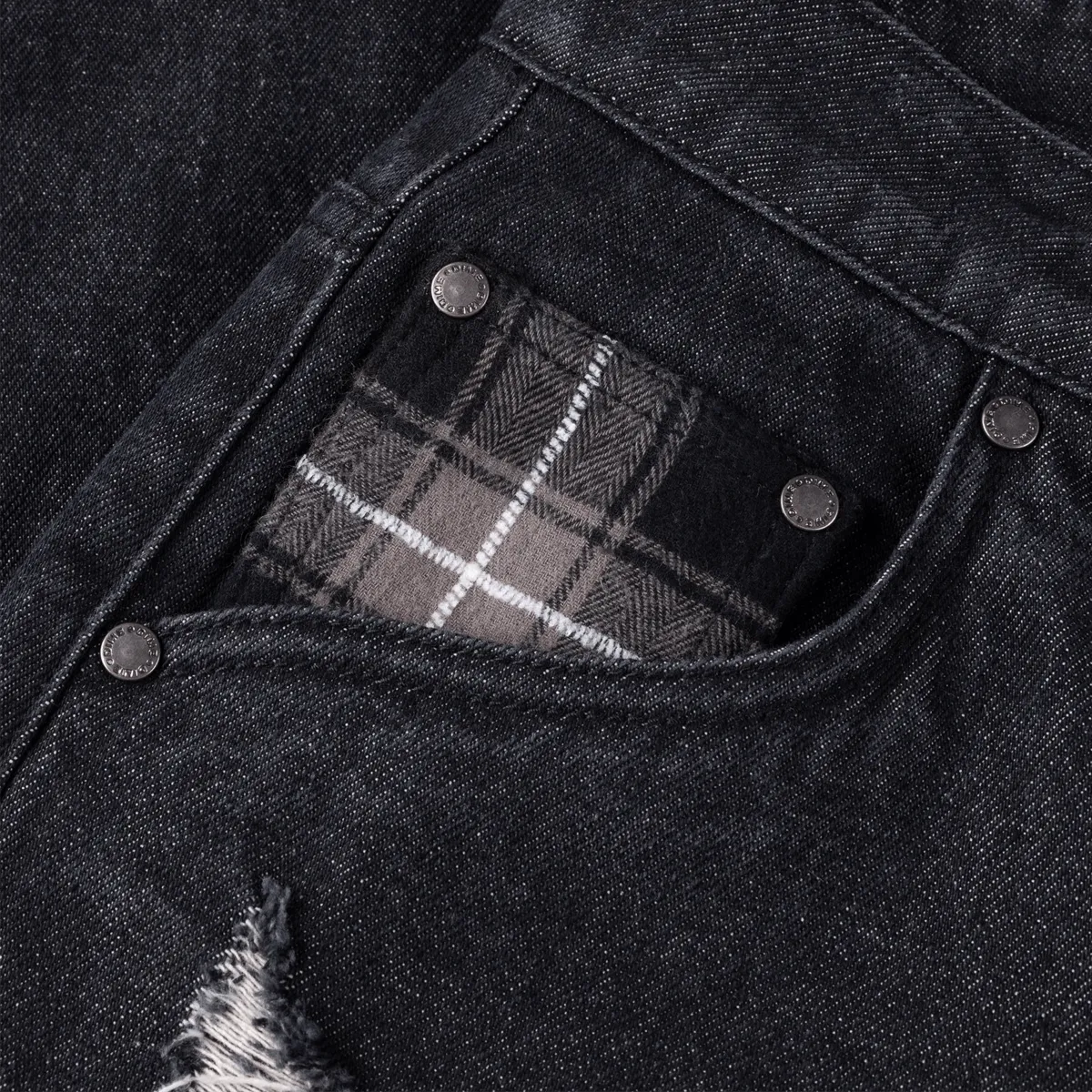 Dime MTL Secret Baggy Denim Pants Black Washed - ARROW & BEAST
