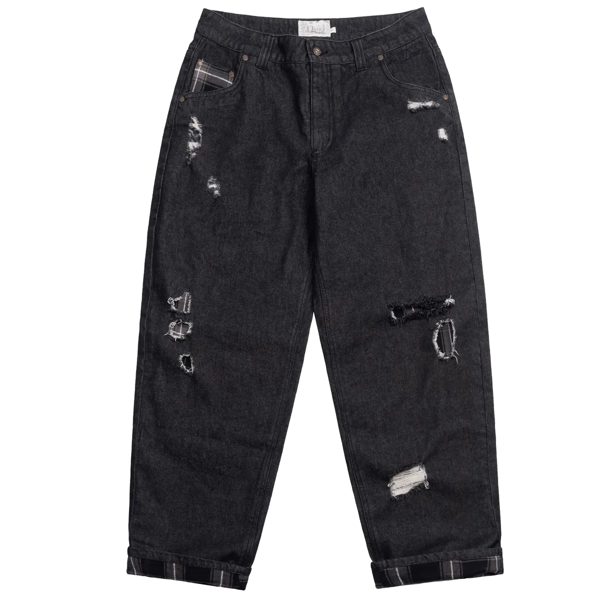 Dime MTL Secret Baggy Denim Pants Black Washed - ARROW & BEAST