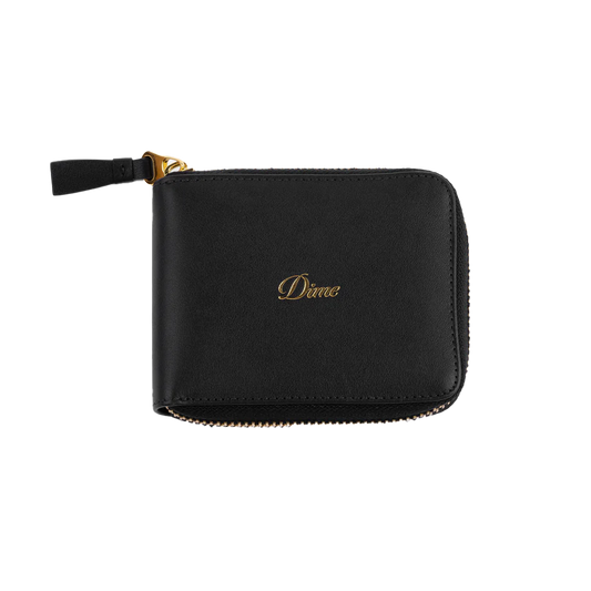 Dime MTL Cursive Zip Wallet Black