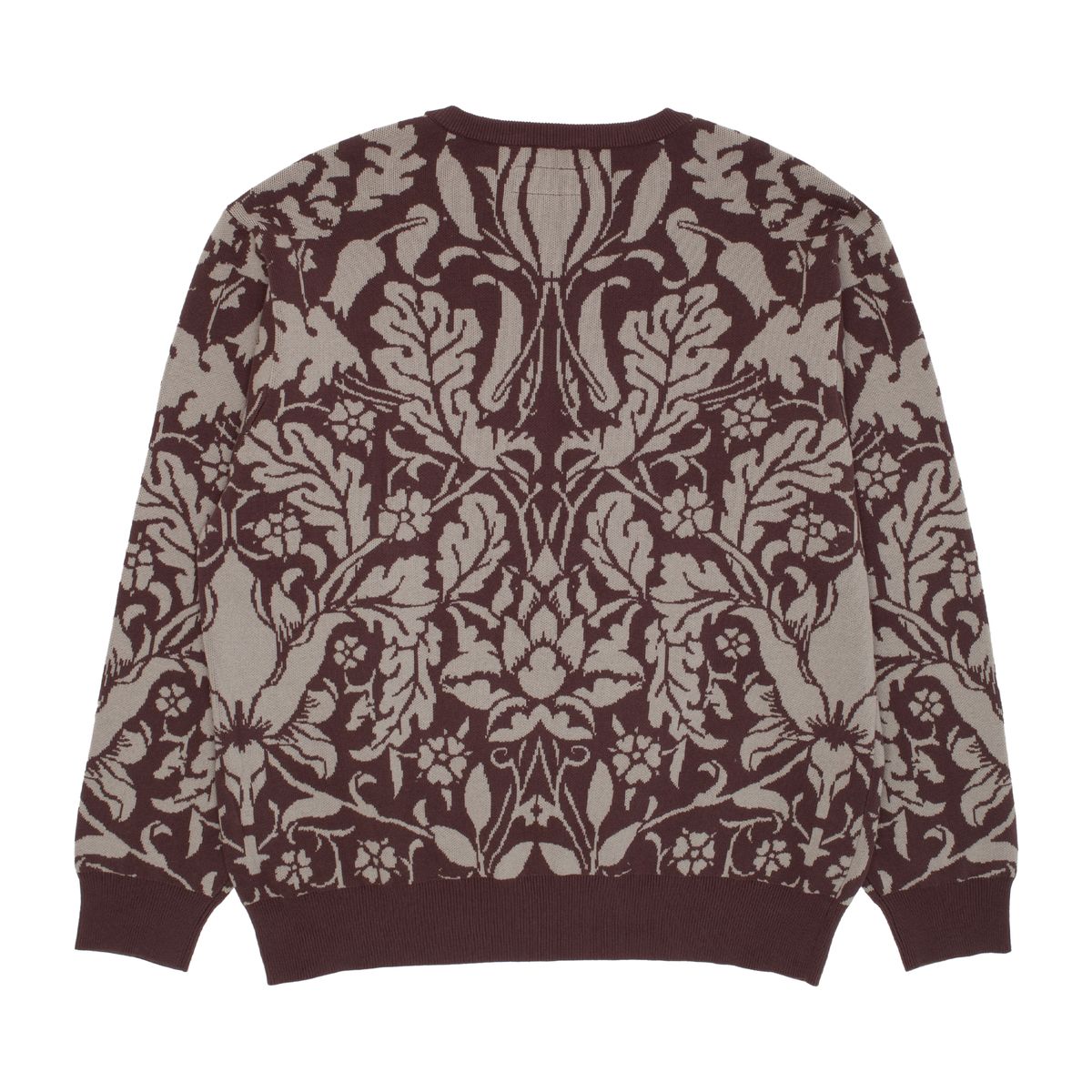 GX1000 Jacquard Knit Floral Sweater Brown / Cream - ARROW & BEAST