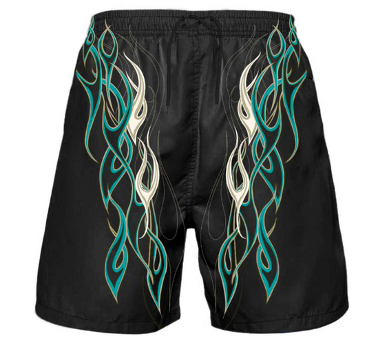 Yardsale XXX Flame Swimming Shorts (Black/Black) Black/Black
