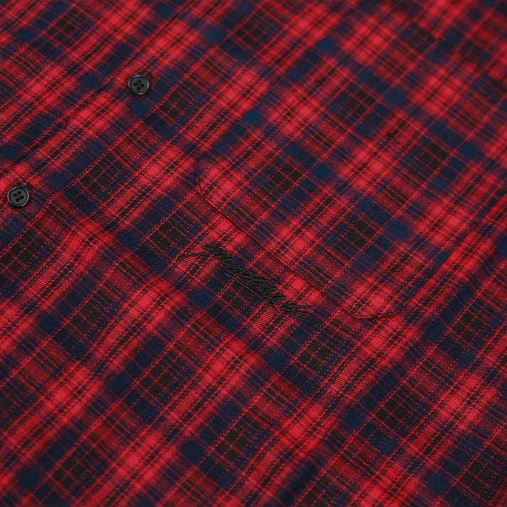 Yardsale XXX Faded Plaid Shirt  Red
