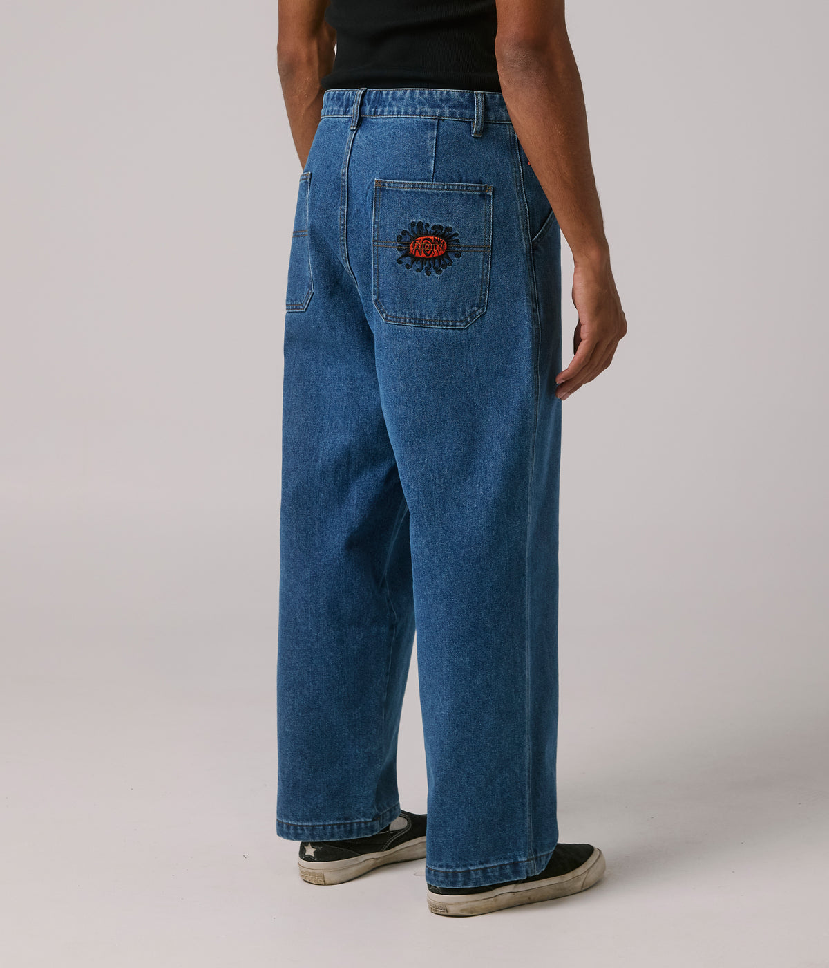FORMER MERCHANDISE REYNOLDS DENIM PANT WORN BLUE