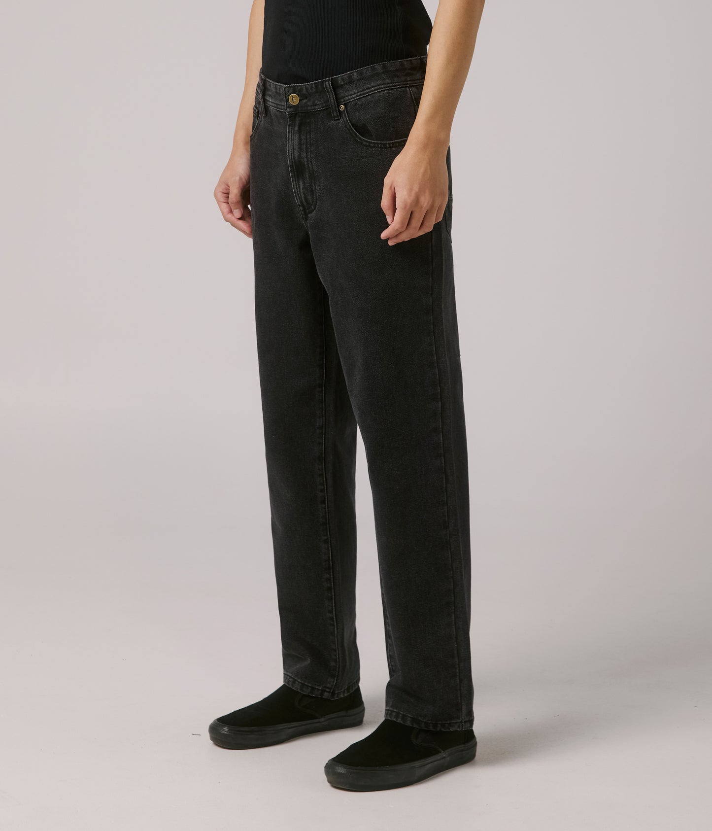 FORMER MERCHANDISE CRUX DENIM PANT WASHED BLACK