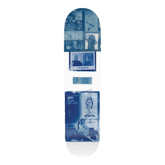 Glue Skateboards Ostrowski Fall Into Your Sister's Love I Deck White