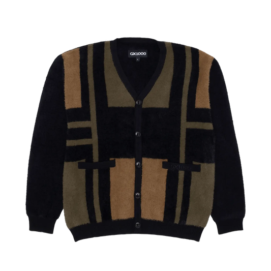 GX1000 Cardigan Black Brown - ARROW & BEAST
