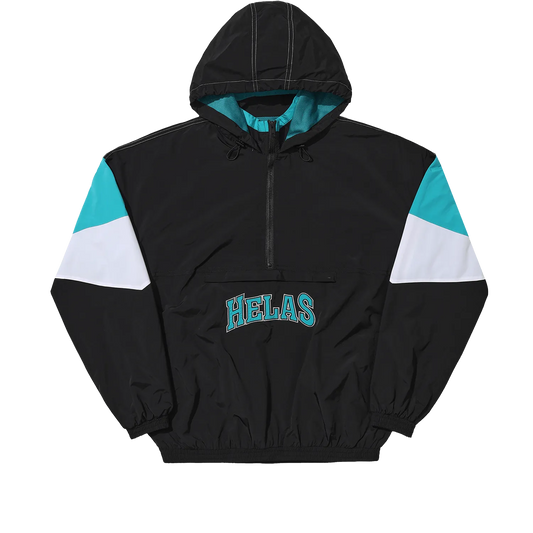 Hélas Limited Requins Quarter Zip Jacket Black - ARROW & BEAST