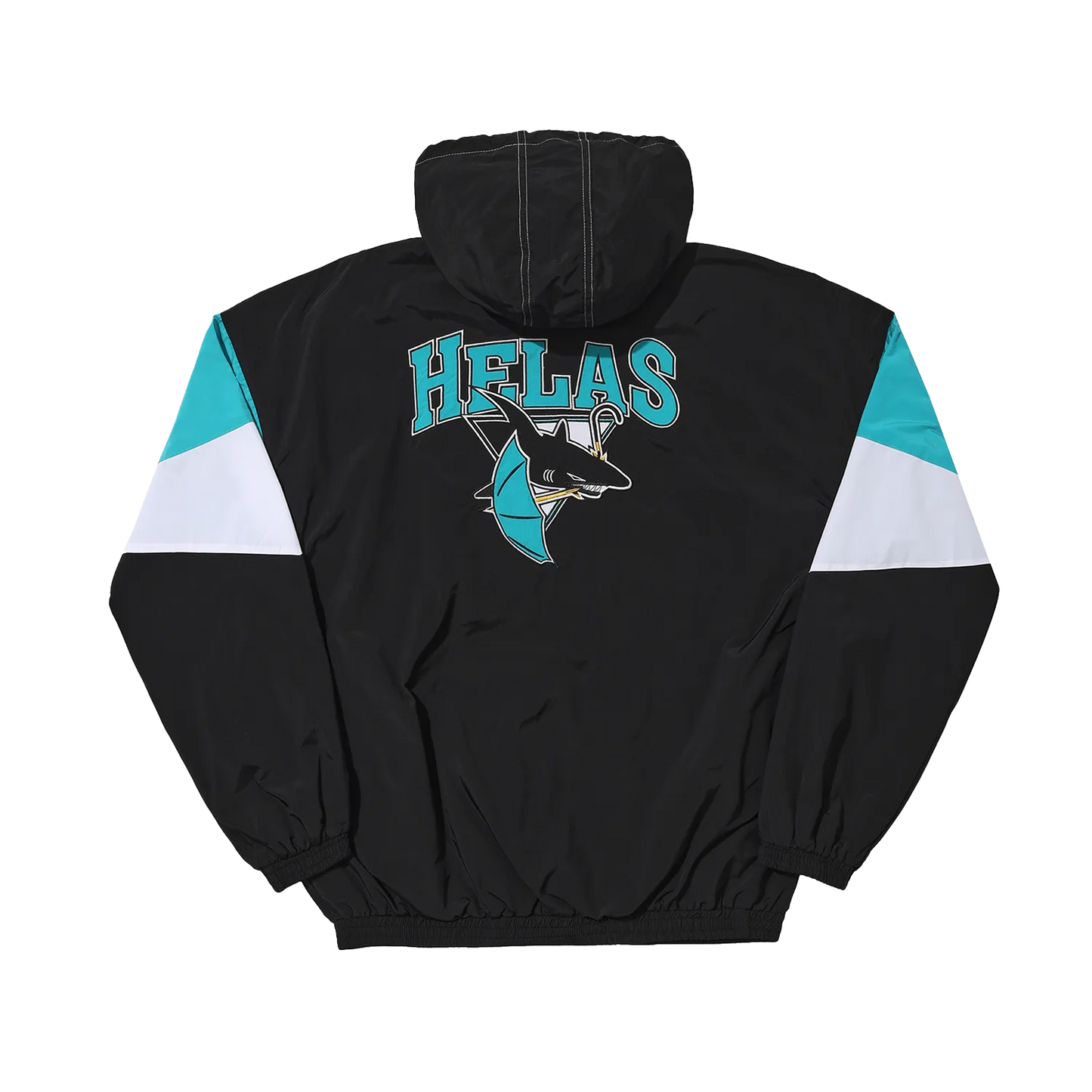 Hélas Limited Requins Quarter Zip Jacket Black - ARROW & BEAST