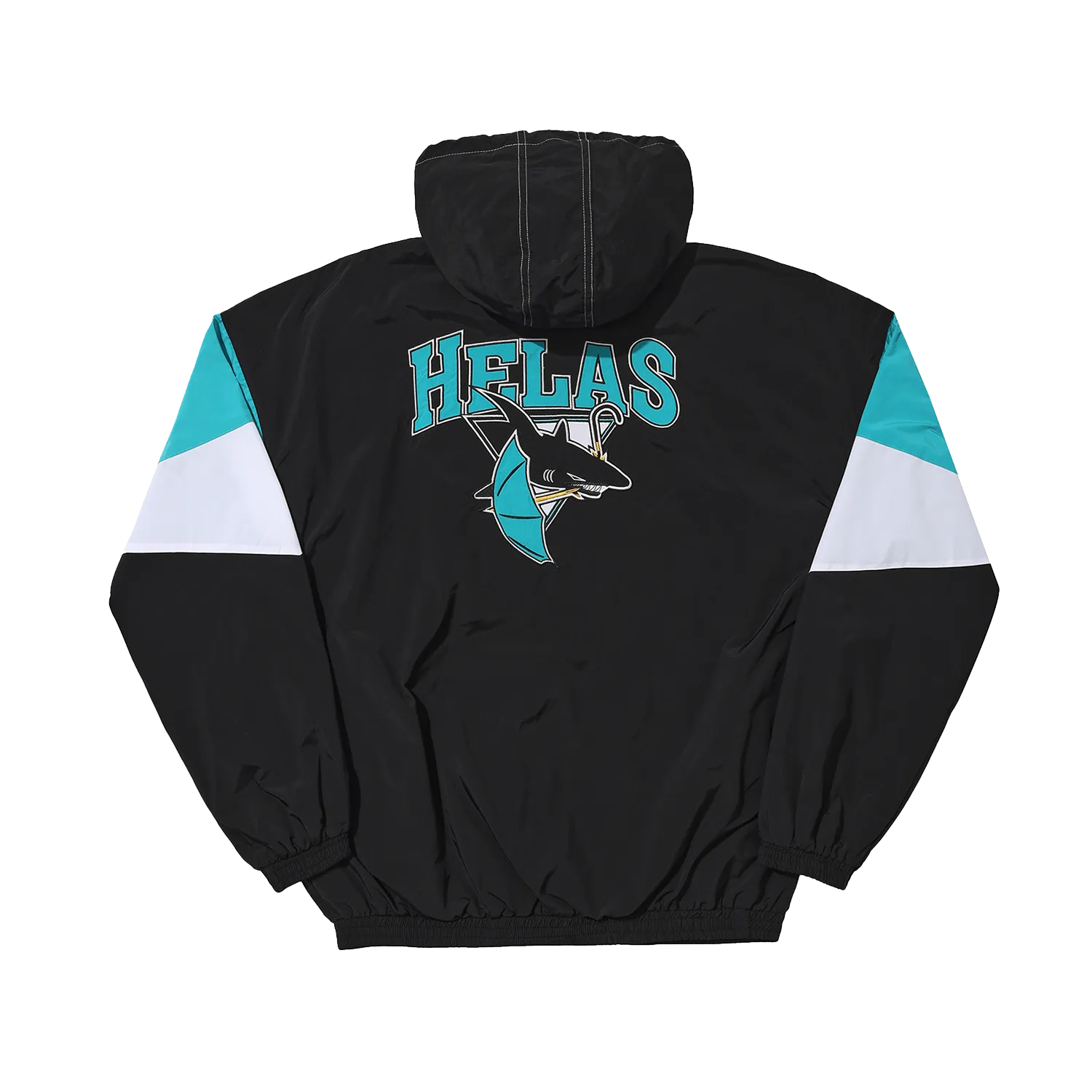 Hélas Limited Requins Quarter Zip Jacket Black - ARROW & BEAST