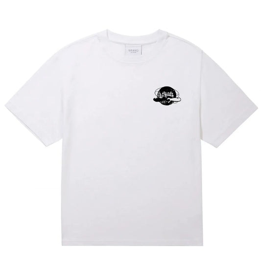 GRAND Collection Grand x The Bunt: Unisphere Tee White - ARROW & BEAST