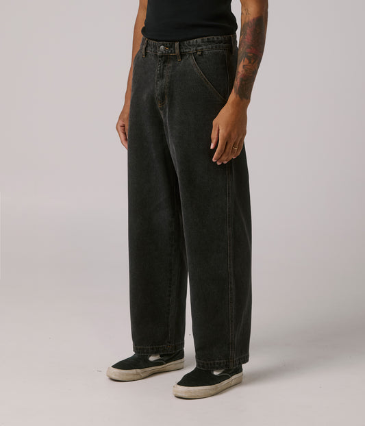 FORMER MERCHANDISE REYNOLDS DENIM PANT WASHED BLACK