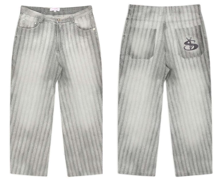 Yardsale XXX Phantasy Lazer Slub Jeans Grey - ARROW & BEAST