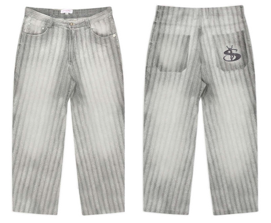 Yardsale XXX Phantasy Lazer Slub Jeans Grey - ARROW & BEAST