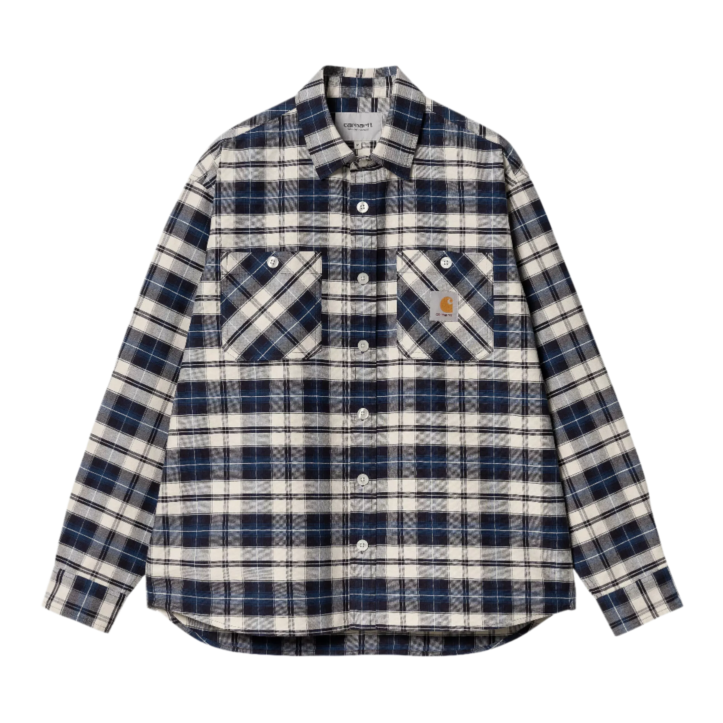 Carhartt WIP L/S Tarbell Shirt Tarbell Check Dark Navy - ARROW & BEAST