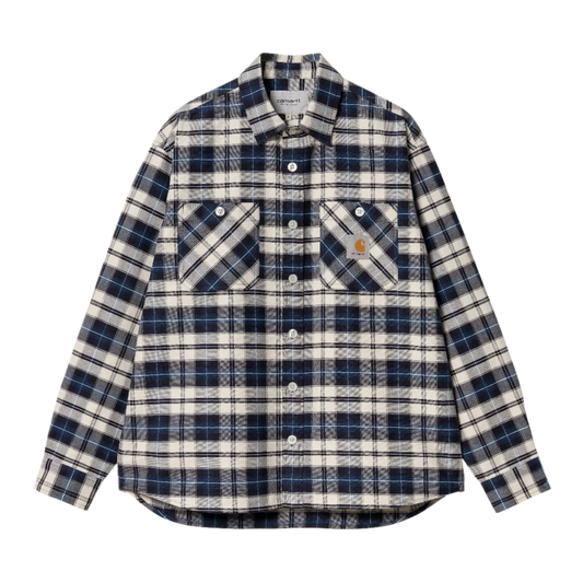 Carhartt WIP L/S Tarbell Shirt Tarbell Check Dark Navy - ARROW & BEAST